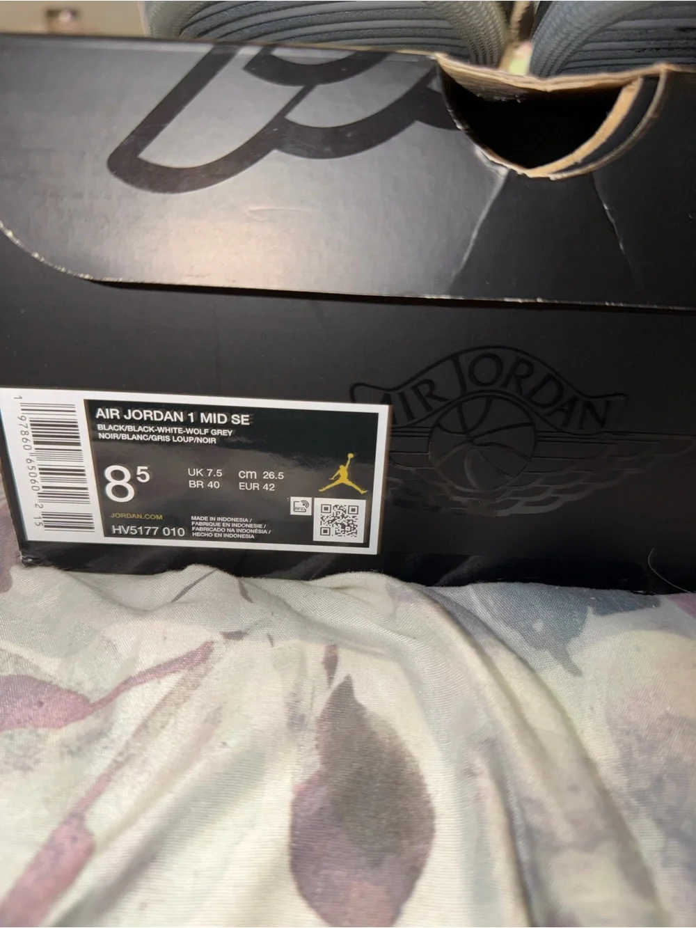 Mens Air Jordan 1 MID SE black